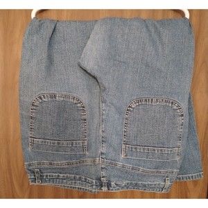 Crazy Horse Liz Claiborne Tapered Leg High Waist Stretch Mom Blue Jeans 16S